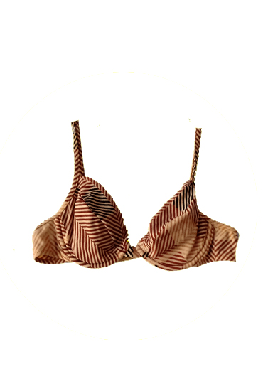 Classy Linining Printed Underwired  Bra