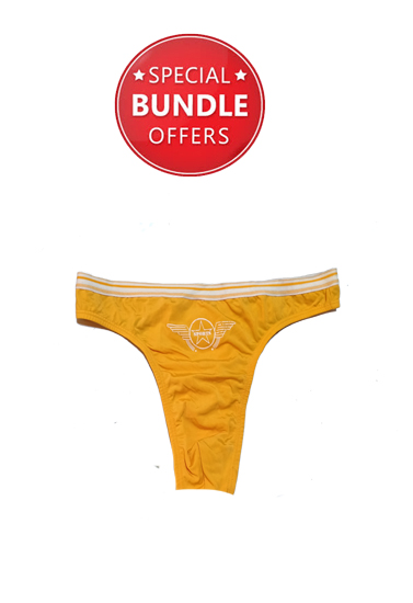 2 Sets of Yellow And Multicolored Super Sexy Panties