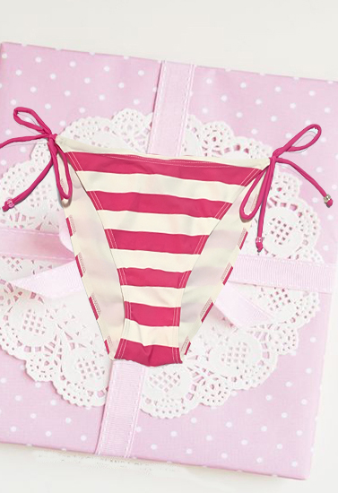 Lulucastagnette Printed Side Knots  Bikini Bottom