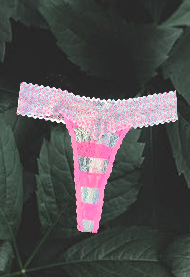 Victoria's Secret Make Me Blush Pink Lace Thong(Sold Out)