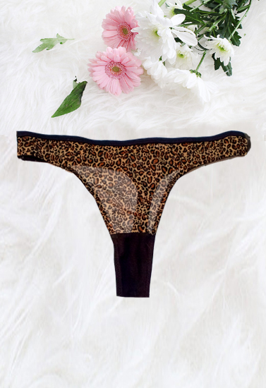 Flirty Leopard Print Lace Thong(Sold Out)