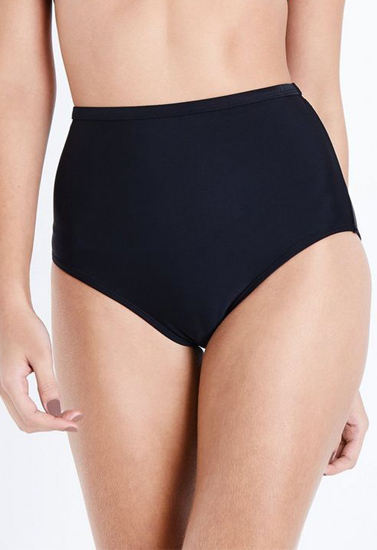 JANTZEN Black Hi-Waist Bikini Panty