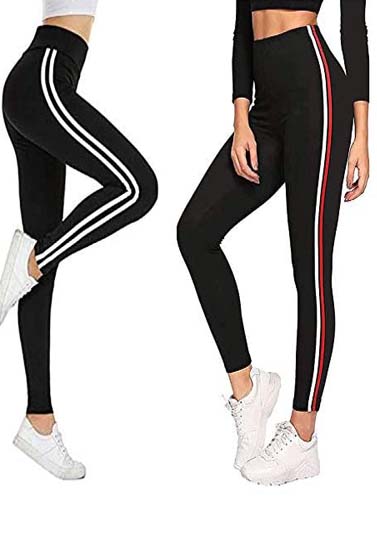 Gym wear Leggings Ankle Length Free Size Combo Workout Trousers