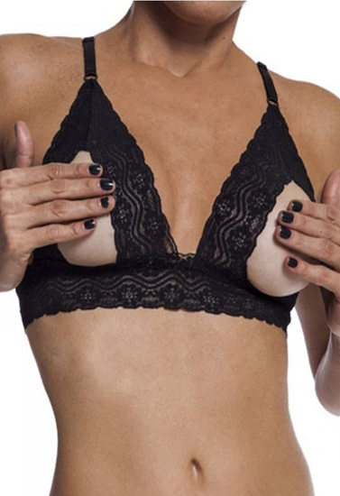 Very sexy open cup black lace bra