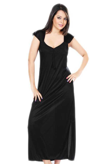 Elegant 90's Full Lemgth Satin Sleepwear