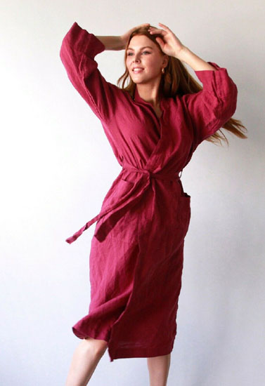 "Pure" cotton woman's Turkish bathrobe