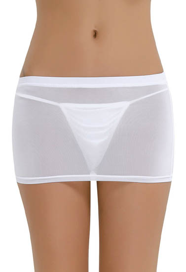 "French" Daina See Through Micro mini skirt