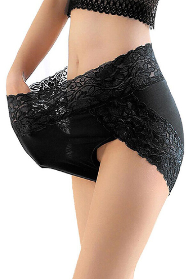 Women's High Waist Floral Lace Panties Pack (of 2)