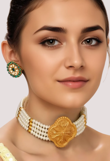 Royal Blossom Pearl Necklace