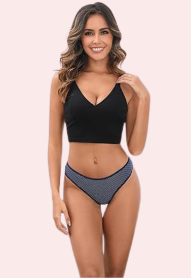 3-Pack Breathable Cotton Thong Assortment for Daily Use