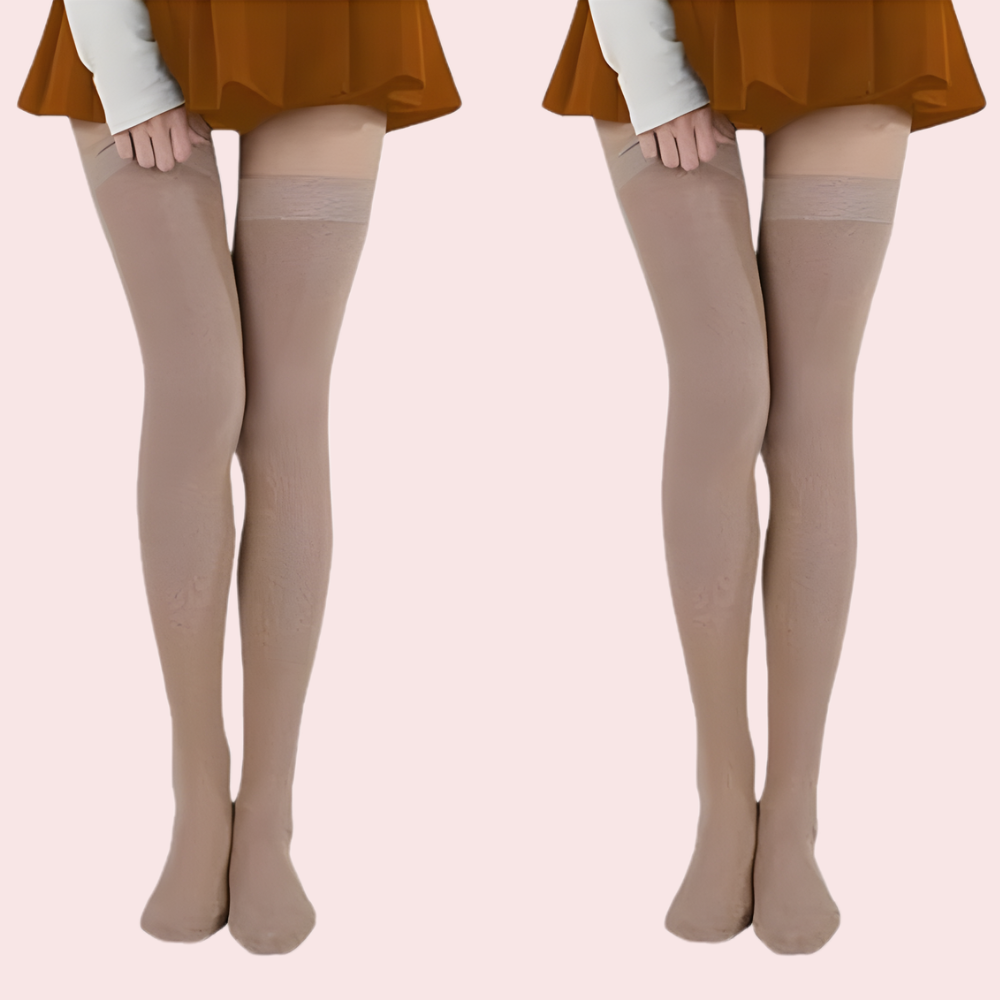 Premium Sheer Nude Stockings – Pack of 2 (Ultra Soft and Stretchable)