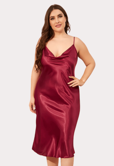 Plus Size Classic Satin Sleepwear (4XL–5XL)