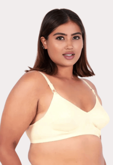 All-Day Comfort Cotton Wire-Free Bra (Pack of 2) – Maroon and Skin Non-Padded Everyday Bras